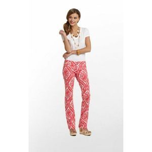 Lilly Pulitzer Worth Straight Jeans Size 2 Pink